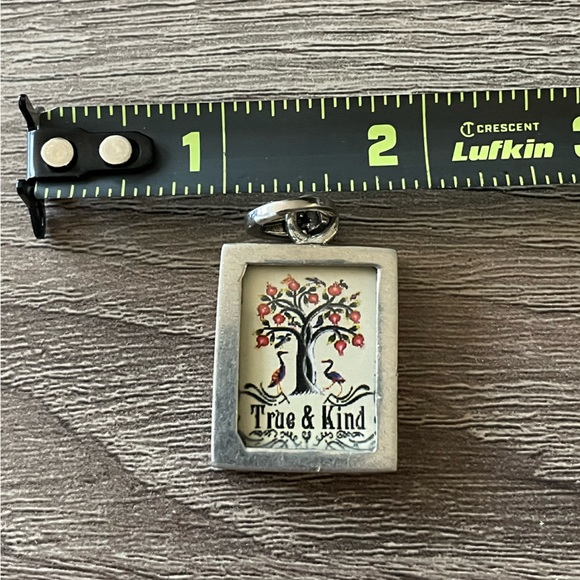 GOOD DEEDS LIVE LONG  TRUE & KIND Pick Up Sticks Charm Pendant Tree of Life - Picture 7 of 9